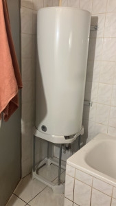 Photo de galerie - Réalisé le 30 juillet 2026 
pose d'un chauffe-eau 