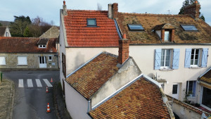 Photo de galerie - Pose de solins Zinc-plomb, traitement au DALEP 2100