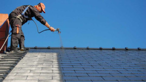 Photo de galerie - Résine sur toiture.