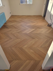 Photo de galerie - Pose de parquet - Revêtement de sol