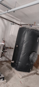 Photo de galerie - Raccordement ballon d'eau chaude 1500 litres 
tuyauterie  inox 