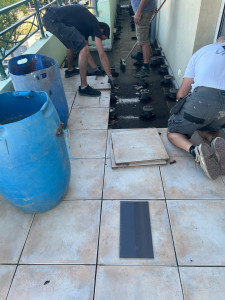Photo de galerie - Remplacement d’une terrasse en carrelage par une terrasse en bois