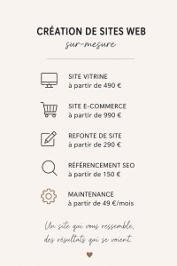 Photo de galerie - Création site internet