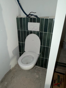 Photo de galerie - Pose d’un wc suspendue 