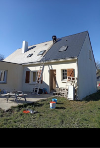 Photo de galerie - Hydrofuge, coloré sur ardoise