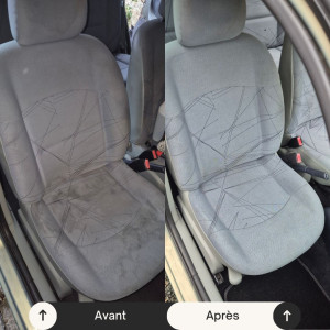 Photo de galerie - Nettoyage de siège de voiture près de Rouen
