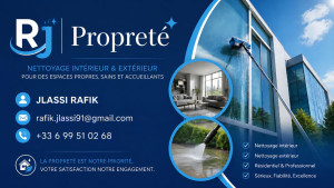 Photo de galerie - RJ propreté est  une entreprise spécialisée dans la nettoyage des bâtiments toiture sols façade murs.....