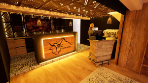 Photo de galerie - Modélisation 3D d’une entrée de bar sur mesure 
