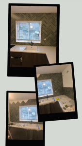 Photo de galerie - Pose de faïence dans une cuisine 