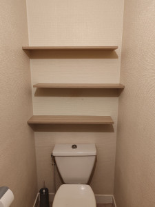 Photo de galerie - Pose d'étagère 