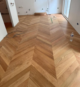 Photo de galerie - Pose de parquet - Revêtement de sol