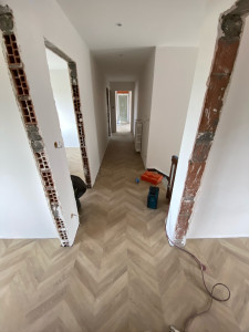 Photo de galerie - Rénovation des plafonds, murs et sol (parquet)