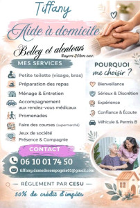 Photo de galerie - Aide à domicile via les CESU secteur Belley 20km