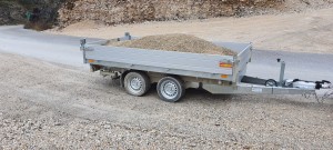 Photo de galerie - Vente et livraison de granulats :
sable, graveline,  graviers, tout venant, mélange à béton etc