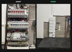Photo de galerie - Remise en sécurité et conformité d’un tableaux électrique 