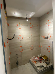 Photo de galerie - Pose carrelage salle de bain