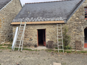 Photo de galerie - Pose de gouttière 