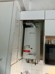 Photo de galerie - Remplacement d’un chauffe bain par un chauffe eau plat 
