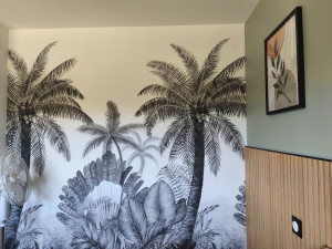 Photo de galerie - Pose de papier peint panoramique