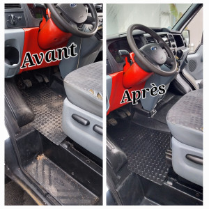 Photo de galerie - Nettoyage intérieur d'un camion 