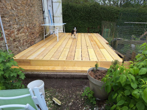 Photo de galerie - Pose d'une terrasse (après )