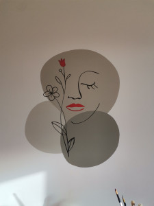 Photo de galerie - Peinture d'un décor mural