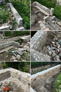 Photo de galerie - Restauration d’un mur en moellons 