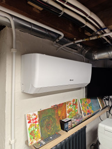 Photo de galerie - Installation d'une climatisation de marque GREE PULAR ❄️?