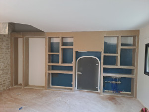 Photo de galerie - Début travaux niche 