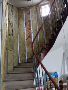 Photo de galerie - Doublage placo avec isolation 