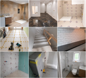 Photo de galerie - Carrelage • Salle de bain • Rénovation intérieure. Travail soigné, finitions de qualité. Devis gratuit. 07 80 62 49 38