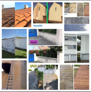 Photo de galerie - Demoussage et nettoyage de toiture, muret, parking etc et hydrofuge 