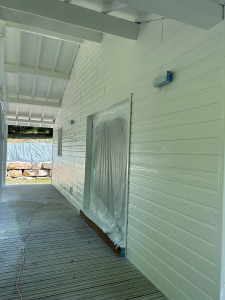 Photo de galerie - Painture, façade Chalet en bois