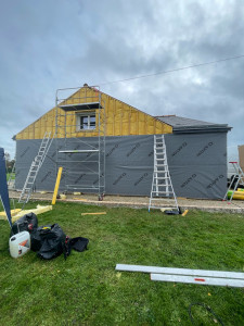 Photo de galerie - Isolation bardage fibro-ciment