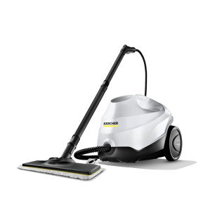 Photo de galerie - Nettoyeur vapeur karcher SC3 EasyFix disponible à la location et en prestation pour vos carrelages, parois de douches, joints très encrassés, rebords de fenêtres et vitres 