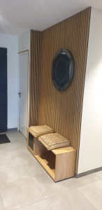 Photo de galerie - Installation panneaux tasseau acoustique 