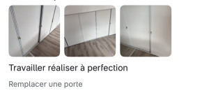 Photo de galerie - Mise en place de placards coulissant avec fermetures par cadenas .