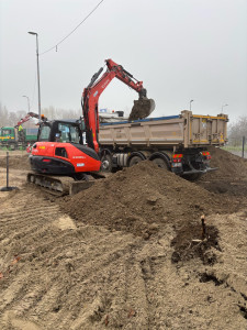 Photo de galerie - Terrassement d’une piste cyclable 