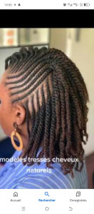 Photo de galerie - Tresse africaine sur cheveux naturel