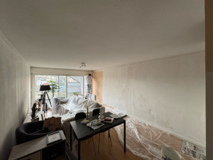 Photo de galerie - Peinture, réalisation de la première couche 