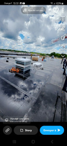 Photo de galerie - Étanchéité par vapeur toiture terrasse beton 