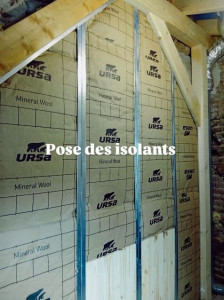 Photo de galerie - Mise en place laine de roche 