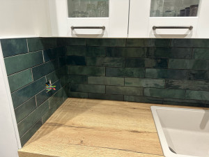 Photo de galerie - Pose de faïence pour cuisine 