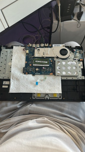 Photo de galerie - Remise en fonctionnement d’un pc portable qui avais chuté du 3ème étage.(chance ou talent ?) 