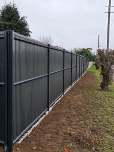 Photo de galerie - Création d'une clôture rigide 26m 