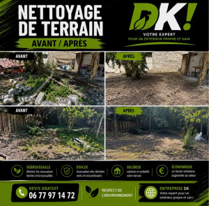 Photo de galerie - Nettoyage de terrain 