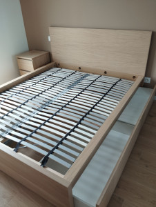 Photo de galerie - Montage chambre Ikea avec tiroir sous le lit 