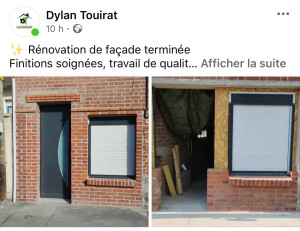 Photo de galerie - ✨ Rénovation de façade terminée Finitions soignées, travail de qualité et respect des délais. Pour vos projets de façade, faites appel à un professionnel. ? Devis gratuit sur demande.
