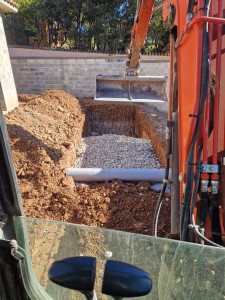 Photo de galerie - Creation d'un percolateur pour les eau pluviales 