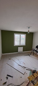 Photo de galerie - Pose de parquet et peinture